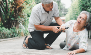 Liability insurance for person falling