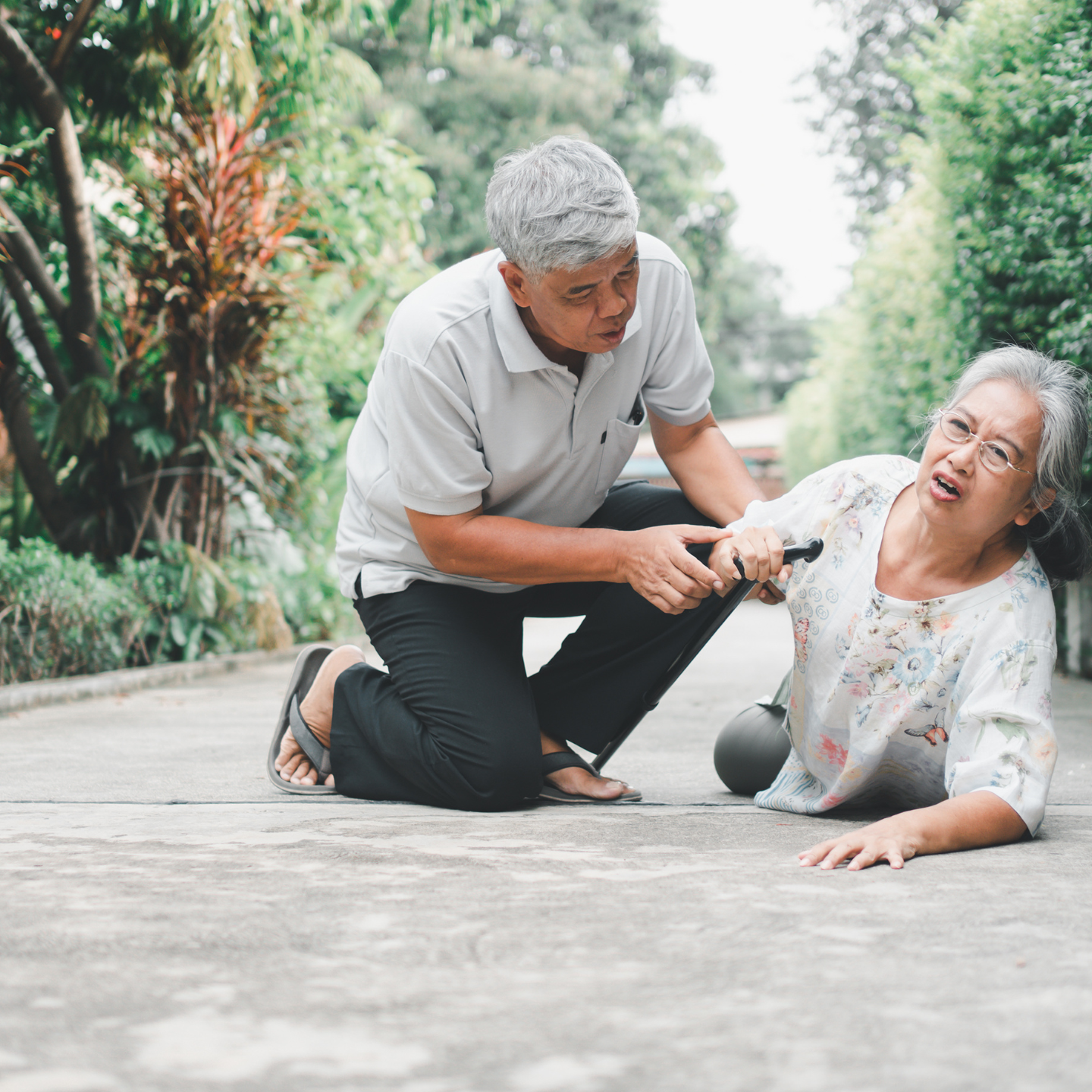 Liability insurance for person falling